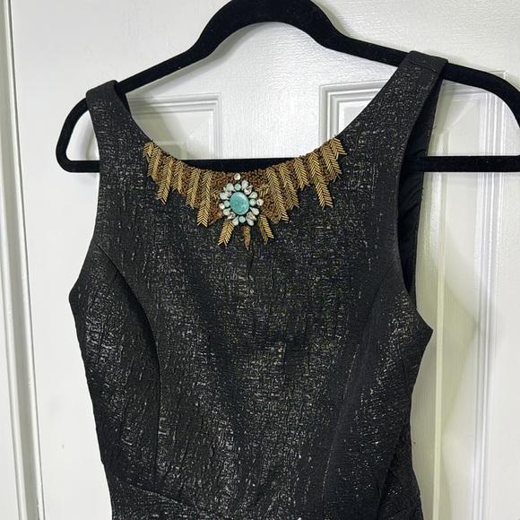 Twelfth Street by Cynthia Vincent Black Fit and Flare Mini Cocktail Dress - Picture 4 of 7